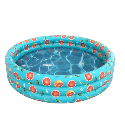 PoolCandy 5ft. Grapefruit Inflatable Sunning Pool