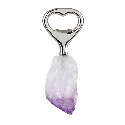 Bottle Opener with Amethyst