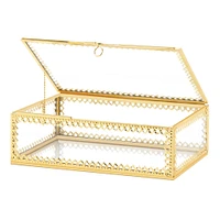3" Gold Motif Jewelry Box