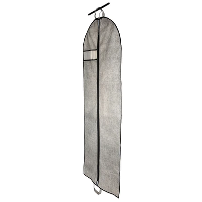 Simplify 6ft. Gray Gown Garment Bag