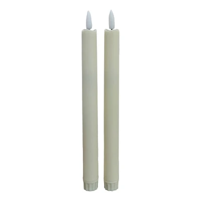 10" Flickering LED Wax Taper Candles