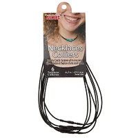 6 Packs: 6 ct. (36 total) Black Stretch Magic Silkies™ Necklaces