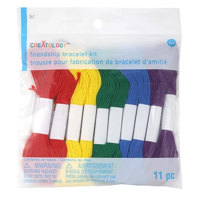 12 Pack: Rainbow Floss Friendship Bracelet Kit by Creatology™