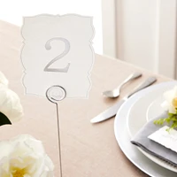 Style Me Pretty Silver Table Numbers, 1-25