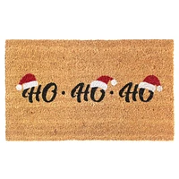 RugSmith Red Machine Tufted Ho Ho Ho Doormat