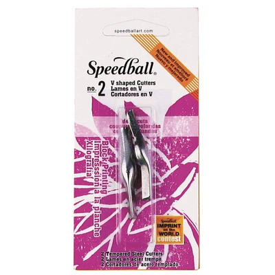 Speedball® No. 2 V-Shaped Gouge Linoleum Cutter, 2ct.