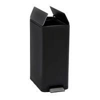 Household Essentials Rectangle Stainless Steel Trash Can