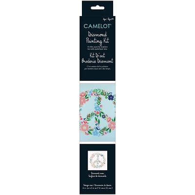 Camelot Dotz® Floral Peace Sign Diamond Painting Kit