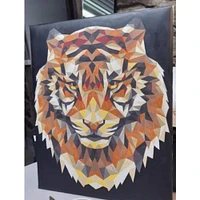 Crafting Spark Celebration Poly Tiger Painting by Numbers Kit