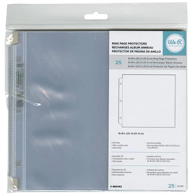 We R Memory Keepers® 8" x 8" Ring Page Protectors