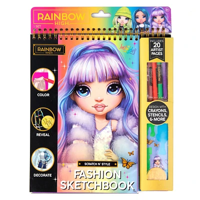 Rainbow High Scratch 'n Style Fashion Sketchbook