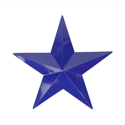 11.5" Navy Blue Country Rustic Star Indoor/Outdoor Wall Decoration