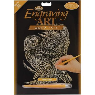 Royal & Langnickel® Engraving Art™ Owls Gold Foil Kit