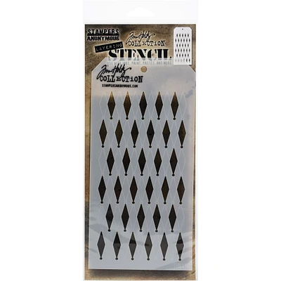 Stampers Anonymous Tim Holtz® Shifter Diamonds Layering Stencil, 4" x 8.5"