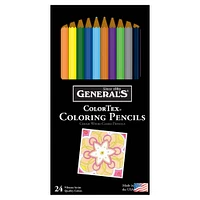 General's® Color-Tex® 24 Color Pencil Set