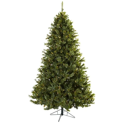 7.5ft. Pre-Lit Majestic Multi-Pine Christmas Tree, Clear Lights