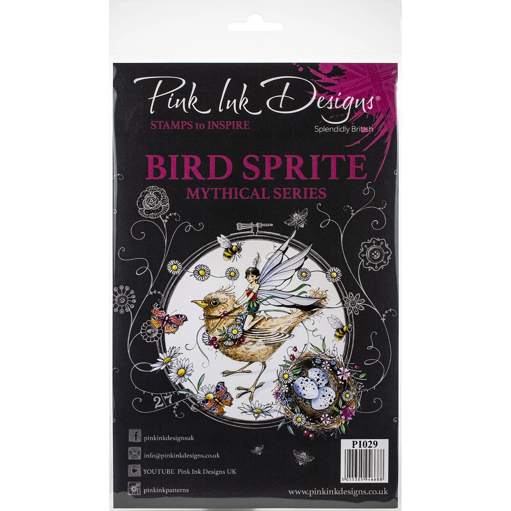 Pink Ink Designs® Bird Sprite A5 Clear Stamp Set