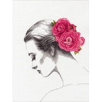 Dimensions® Floral Portrait Counted Cross Stitch Kit