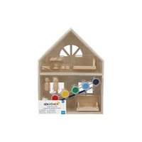 12 Pack: Wood House Kit by Creatology™