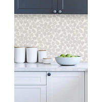 InHome Bliss Print Gray Peel & Stick Wallpaper