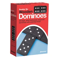 Pressman® Double Six Wooden Dominoes Game Set, 6 Set Bundle