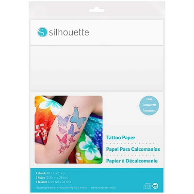 Silhouette® Temporary Tattoo Paper, 8.5" x 11"