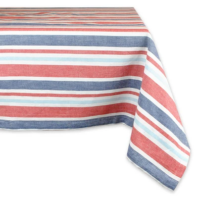 Patriotic Stripe Tablecloth 60" x 120"