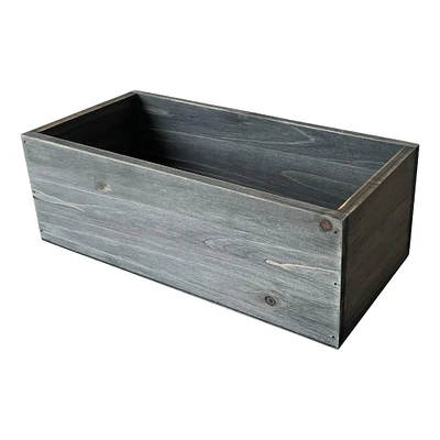 6 Pack: 12" Graywashed Wood Box by Make Market®