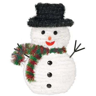 3D Tinsel Christmas Snowman