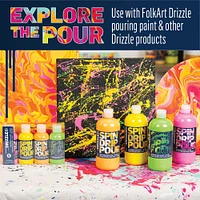 12 Pack: FolkArt® Drizzle™ Flexible Paint Tray & Comb Tool Set