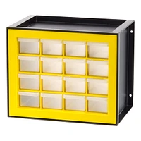 IRIS Black and Yellow -Drawer Parts Cabinet