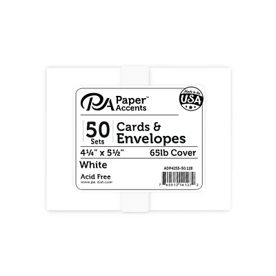 PA Paper™ Accents 4.25" x 5.5" Card & Envelope Set