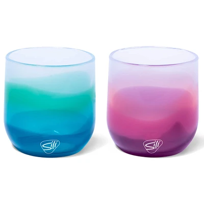 Silipint® 12oz. Mountain Air & Desert Sun Silicone Stemless Wine Glasses, 2ct.