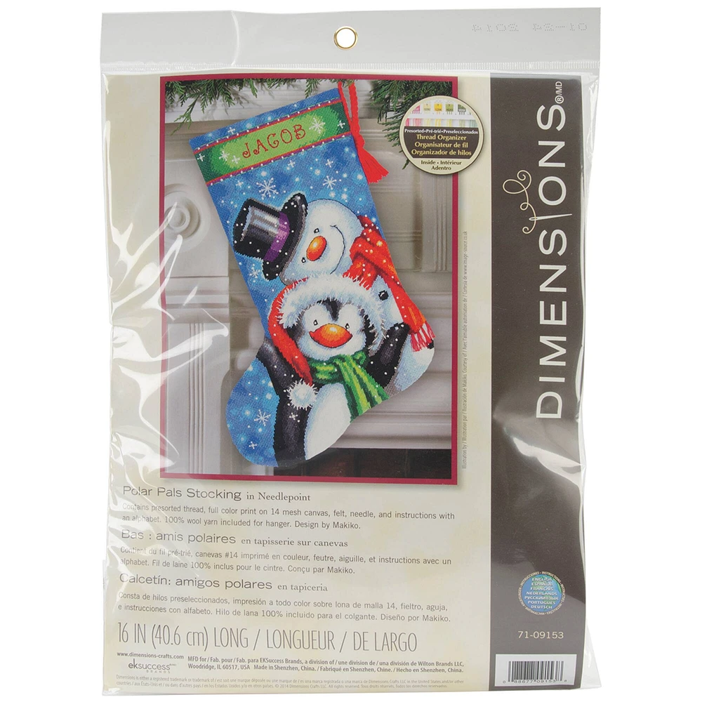 Dimensions® Polar Pals Stocking Needlepoint Kit