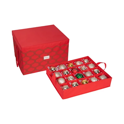 Simplify Red 60ct. Ornament Storage Box