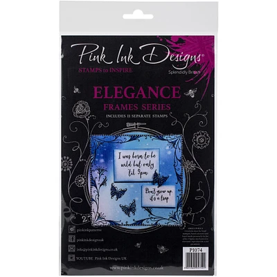 Pink Ink Designs® Elegance A5 Clear Stamp Set