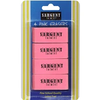 Sargent Art® Large Pink Erasers, 24 Packs of 4