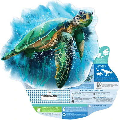 Paper House® InfoPuzzles™ Sea Turtle 330 Piece Jigsaw Puzzle