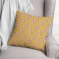 Umbrella Pattern Throw Pillow