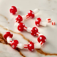 Red Mushroom Lampwork Glass Bead Mix by Bead Landing™