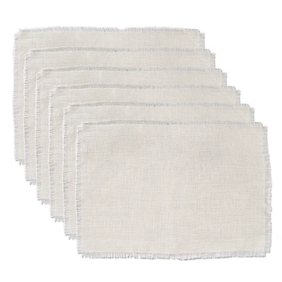 DII® Bleached Jute Placemats, 6ct.