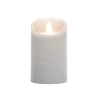 6 Pack: Sterno Home™ 3" x 5" Gray LED Wax Pillar Candle