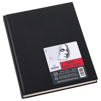 6 Pack: Canson® Black Hardcover Sketchbook, 8.5" x 11"