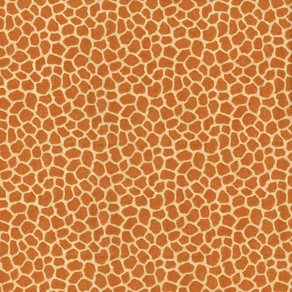 Fabric Traditions Jungle Babies Golden Brown Giraffe Spots Cotton Fabric