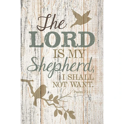 The Lord Is My Shepherd Wood Plaque