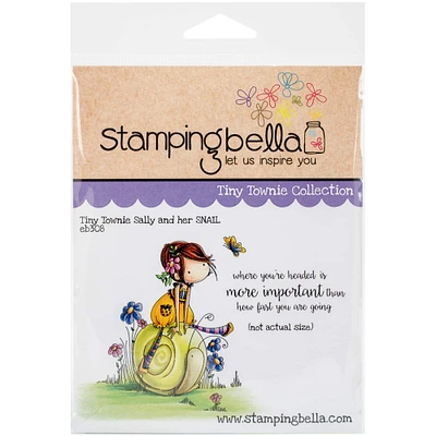 Stamping Bella Sally & Her Snail Cling Stamps