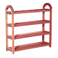 Household Essentials CedarFresh 27" 4-Tier Cedar Shoe Rack