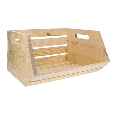 12 Pack: 18" Stackable Wood Crate by Make Market®