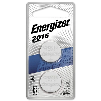 Energizer® 2016 3V Lithium Batteries, 2ct.