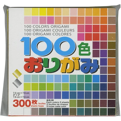 Aitoh 3" Assorted Origami Paper, 300 Sheets